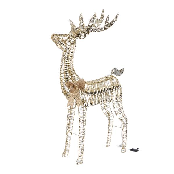 GoldTwist Stag Low Voltage Christmas Decoration 220cm