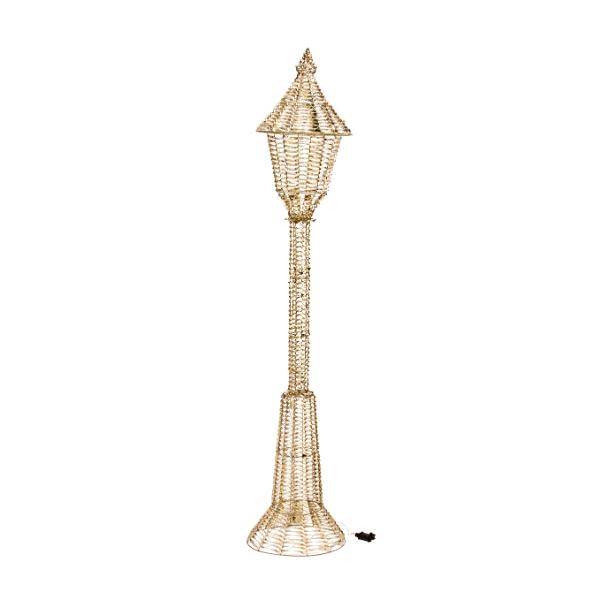 GoldTwist Lamp Post Low Voltage Christmas Decoration 230cm