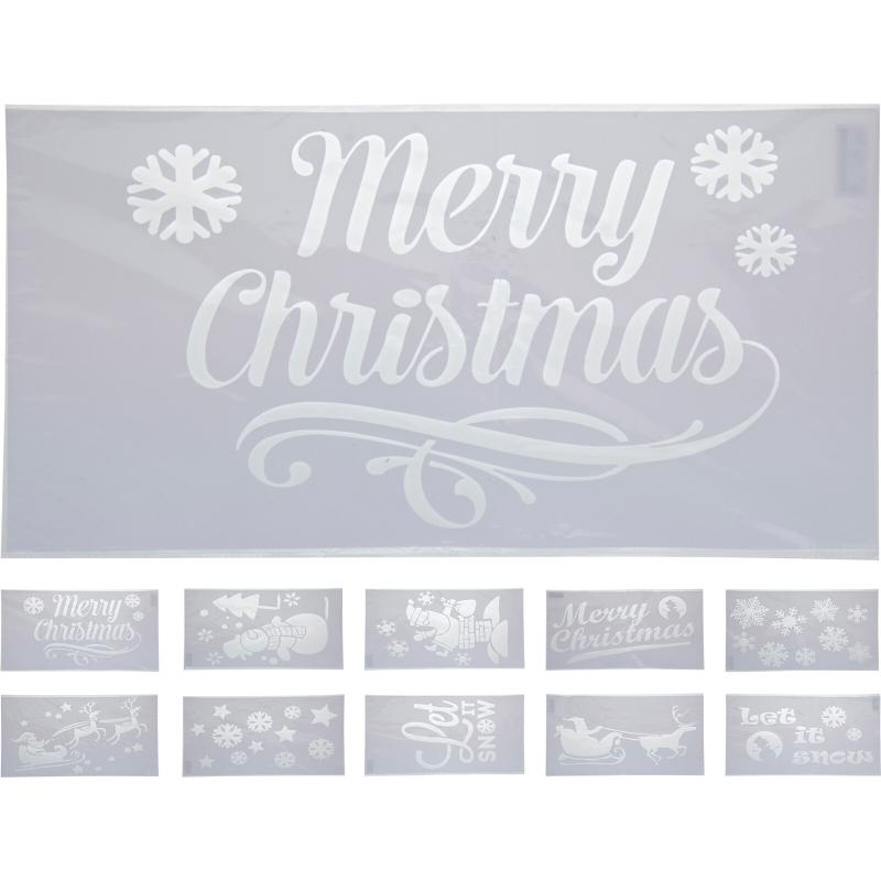 Christmas Stencil Design 10 Assorted