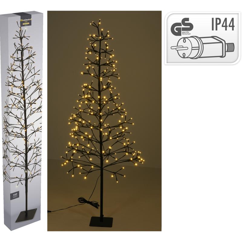 Christmas Pre-Lit Starburst Tree With LED 150Cm Multi Colour