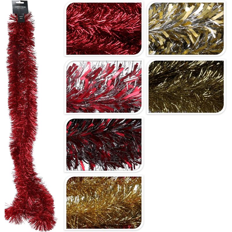 Christmas Tinsel 3 Assorted Colours