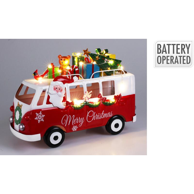 Christmas Santa In Bus 2 Assorted