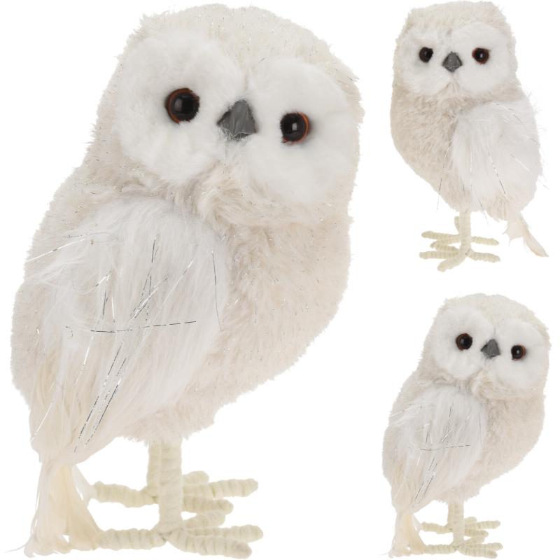 Christmas Winter Owl 25Cm 2 Assorted