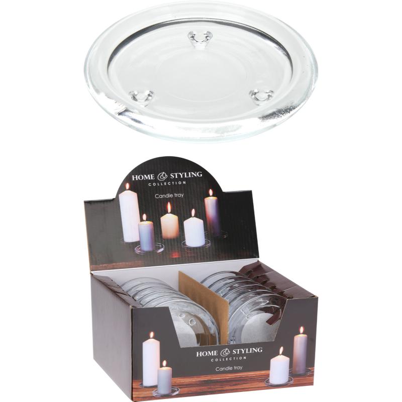 Glass Candle Holder 10Cm