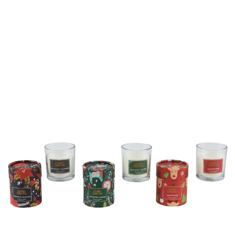 Christmas Merry Candle 3 Assorted