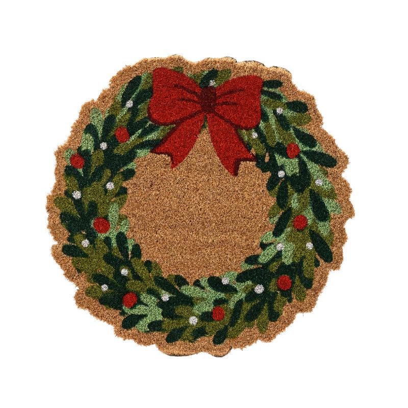 Christmas Wreath Doormat