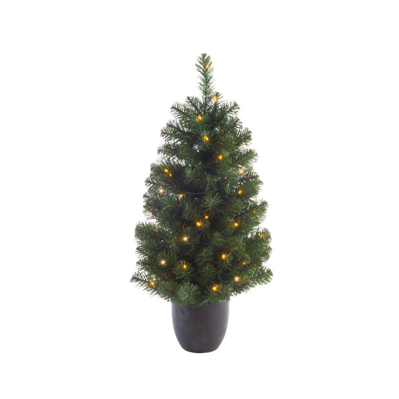 3ft (90cm) Bally Pre-Lit Potted Tree with 50 LEDs