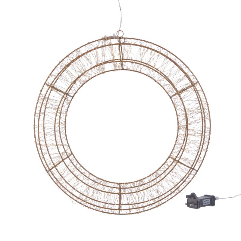 Three Kings Christmas Wreath 50Cm Warm White 1440 LED