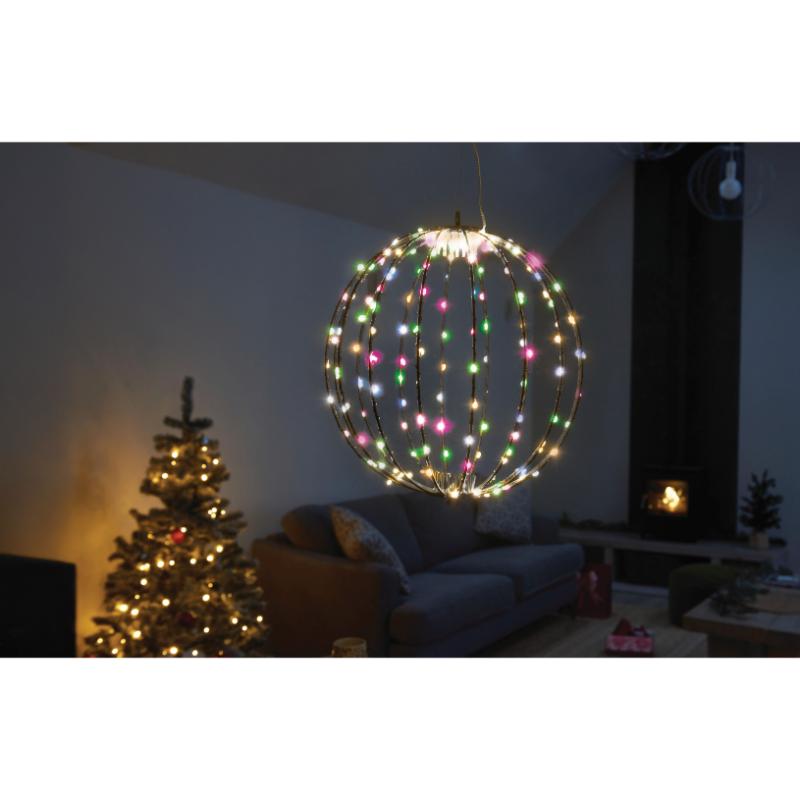 Three Kings Christmas Twinkle Orb 30Cm Multicolour 144 LED