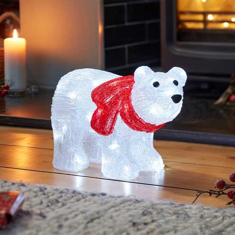Three Kings Christmas Inlit Ice Polar Cub