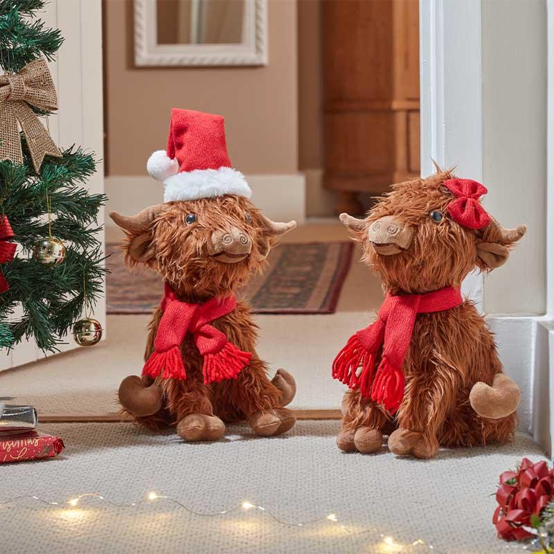 Three Kings Christmas Highland Cow 50Cm