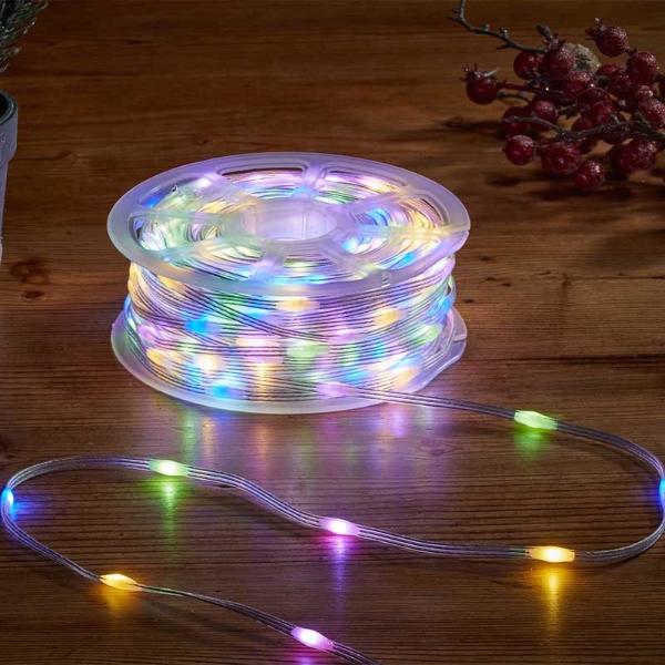 Three Kings200 LEDs Two Tone String Lights Warm White/ Multicolour 