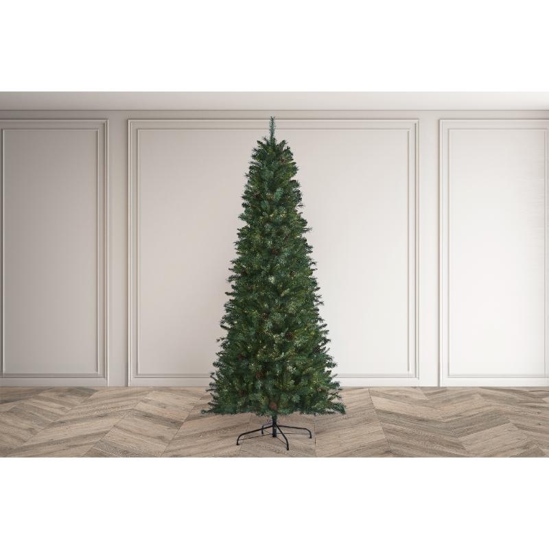 7Ft (2.1M) Brandon Decorated Tree With Pine Cones