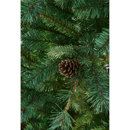 7Ft (2.1M) Brandon Decorated Tree With Pine Cones