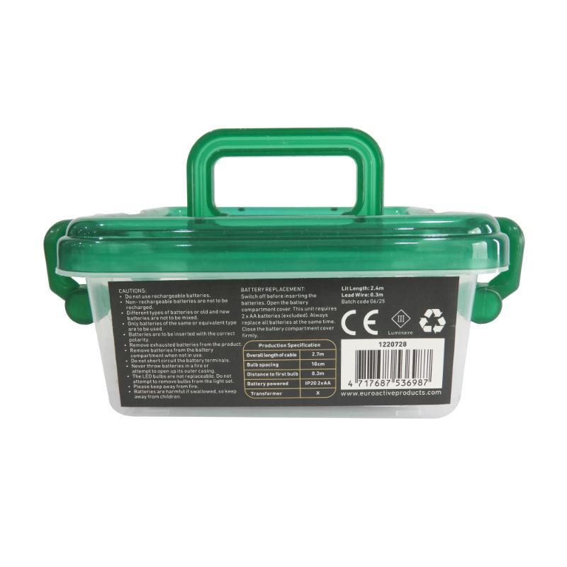 Christmas Battery Operated 25 LED Warm White Lights