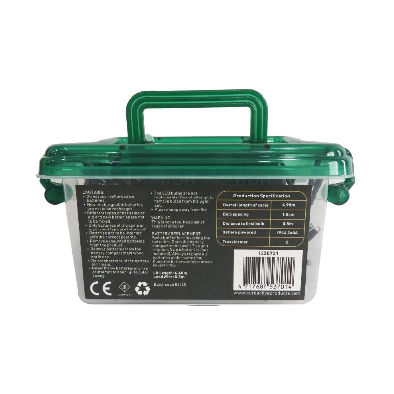 Christmas Battery Operated 300LED Cluster lights Multi Coloured