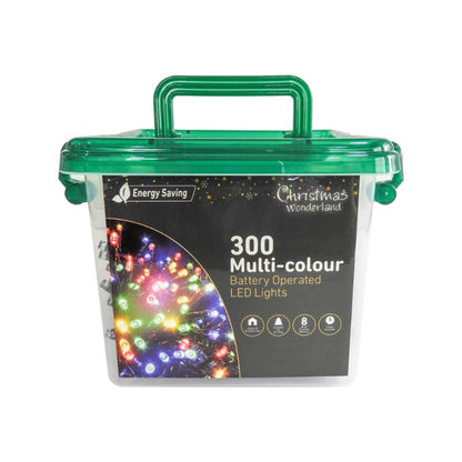 Christmas Battery Operated 300LED Multi-colour Multi-function Lights