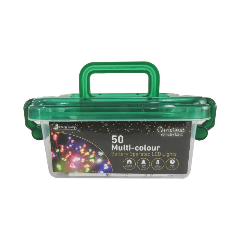 Christmas Battery Operated 50LED Multi-colour Multi-function Lights