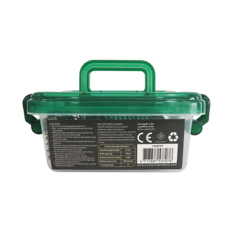 Christmas Battery Operated 50LED Warm White Multi-function Lights