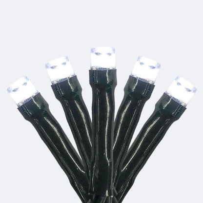 Christmas Battery Operated 50 LED White Multi-Function Lights