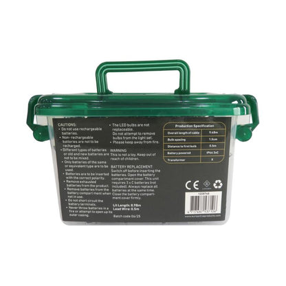 Christmas Battery Operated 600LED Cluster lights Multi Coloured