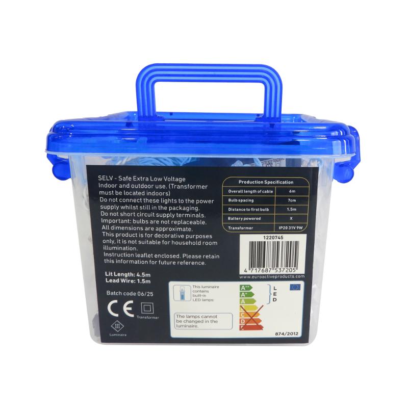 Christmas 240LED Warm White Connectable S/Fall Icicle