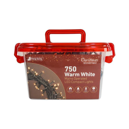 Christmas 750LED Warm White Compact Lights