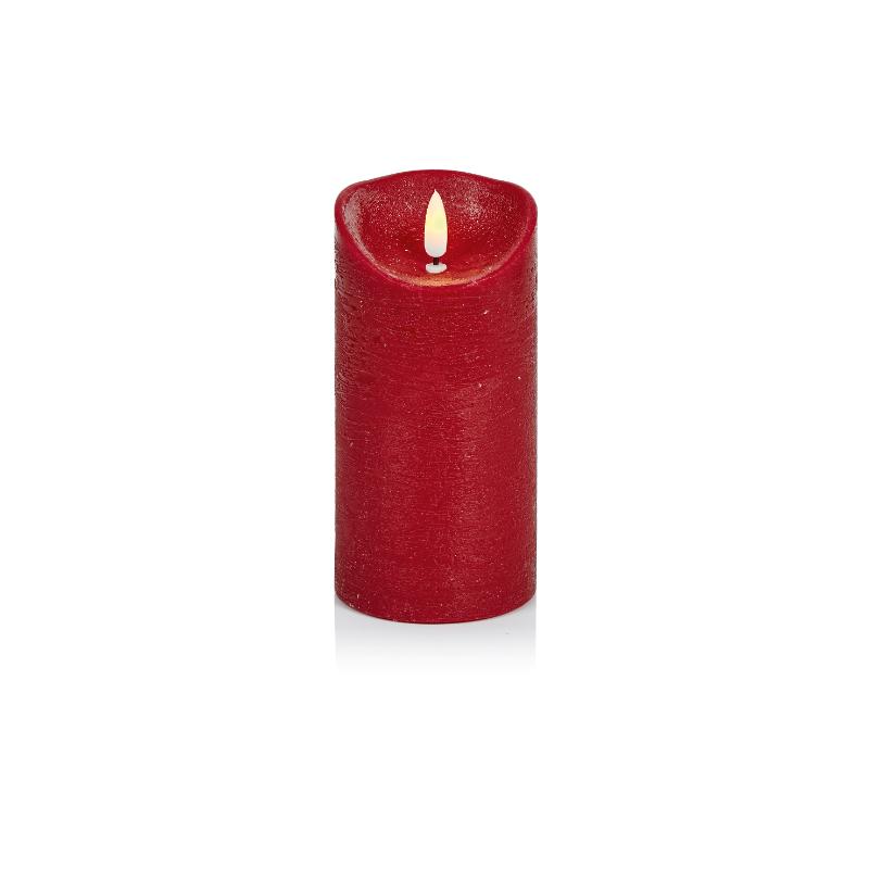 Christmas Candle LED Red 18cm X9cm