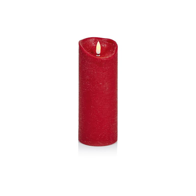 Christmas Candle LED Red 23cm X9cm