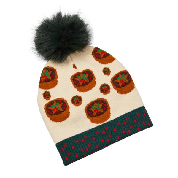 Three Kings Christmas Mince Pie Beanie  One size 