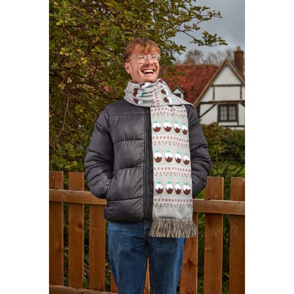 Three Kings Christmas Pudding scarf   One size 