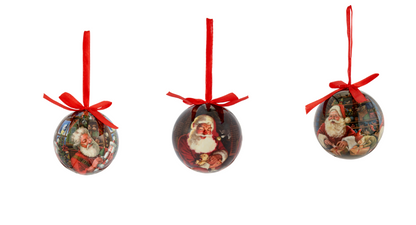 Three Kings Santas Workshop Set of 14 Baubles
