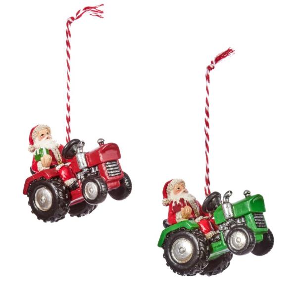 Three Kings Christmas Tractors Hanging Decoration 