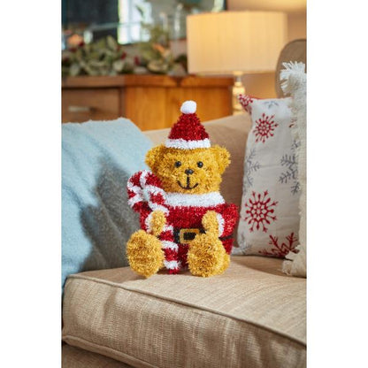 Three Kings Christmas Cane Teddy