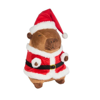 Santa Capybara Christmas Ornament