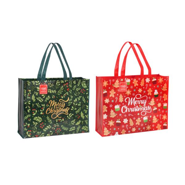 Christmas Shopping bag 2 assorted 