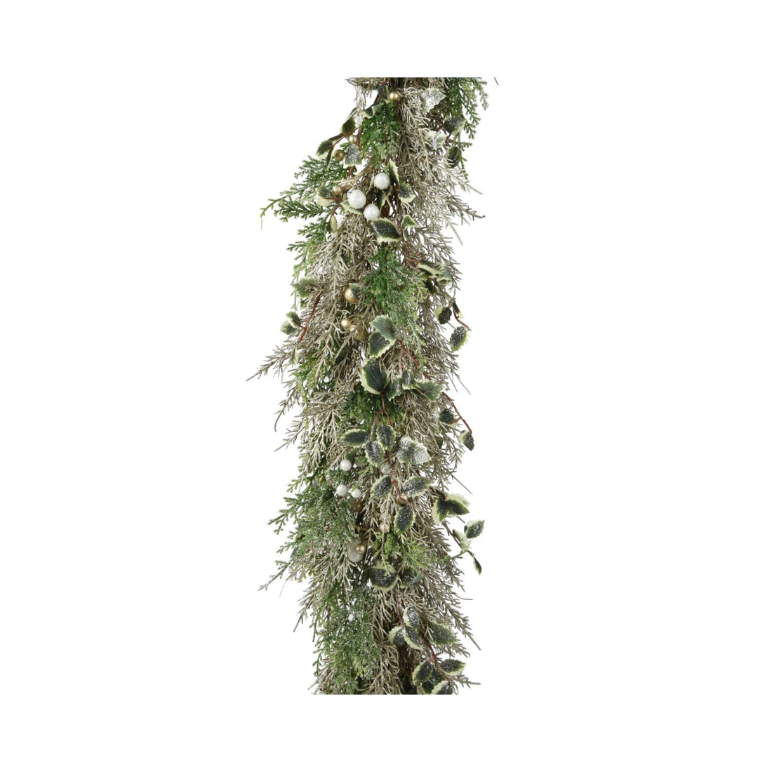 6ft(180cm) Starlight Christmas Garland with Champagne glitter