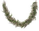 6ft(180cm) Starlight Christmas Garland with Champagne glitter