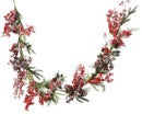 6ft(180cm) Snowy Redberry Christmas Garland