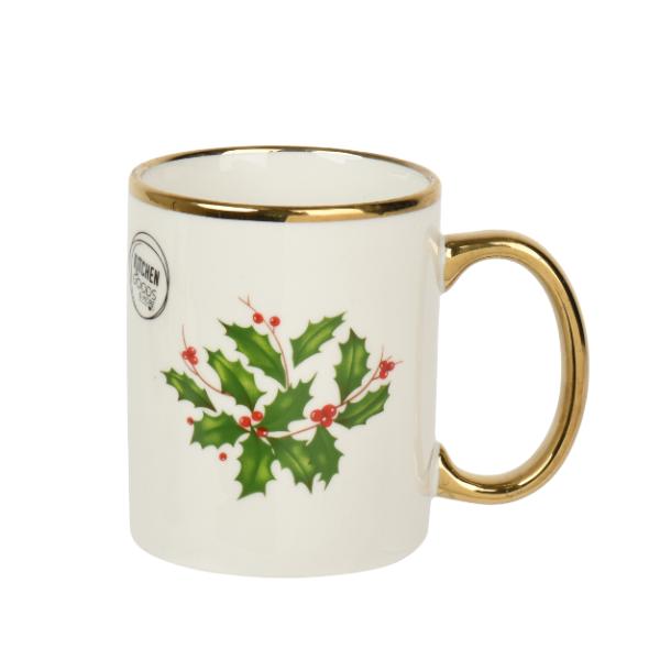 Christmas Holly Mug 10cm 