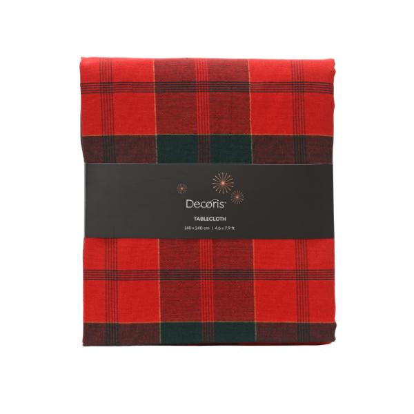 Christmas Tartan tablecloth  240cm X140cm 