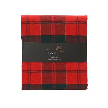 Christmas Tartan tablecloth  240cm X140cm 