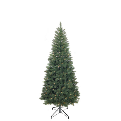 7.5ft 225cm) Frosted Kenmare Slim Pre lit Tree with 300 Warm White LED