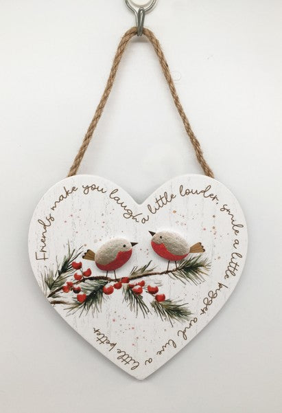 Christmas Robin Plaque  15cm 