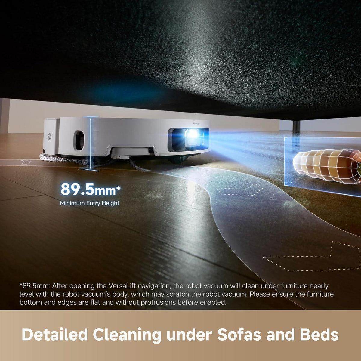 Dreame L50 Ultra AE 28,000Pa Robot Vacuum Cleaner and Mop with Self-Cleaning - White RLL51SE_WH