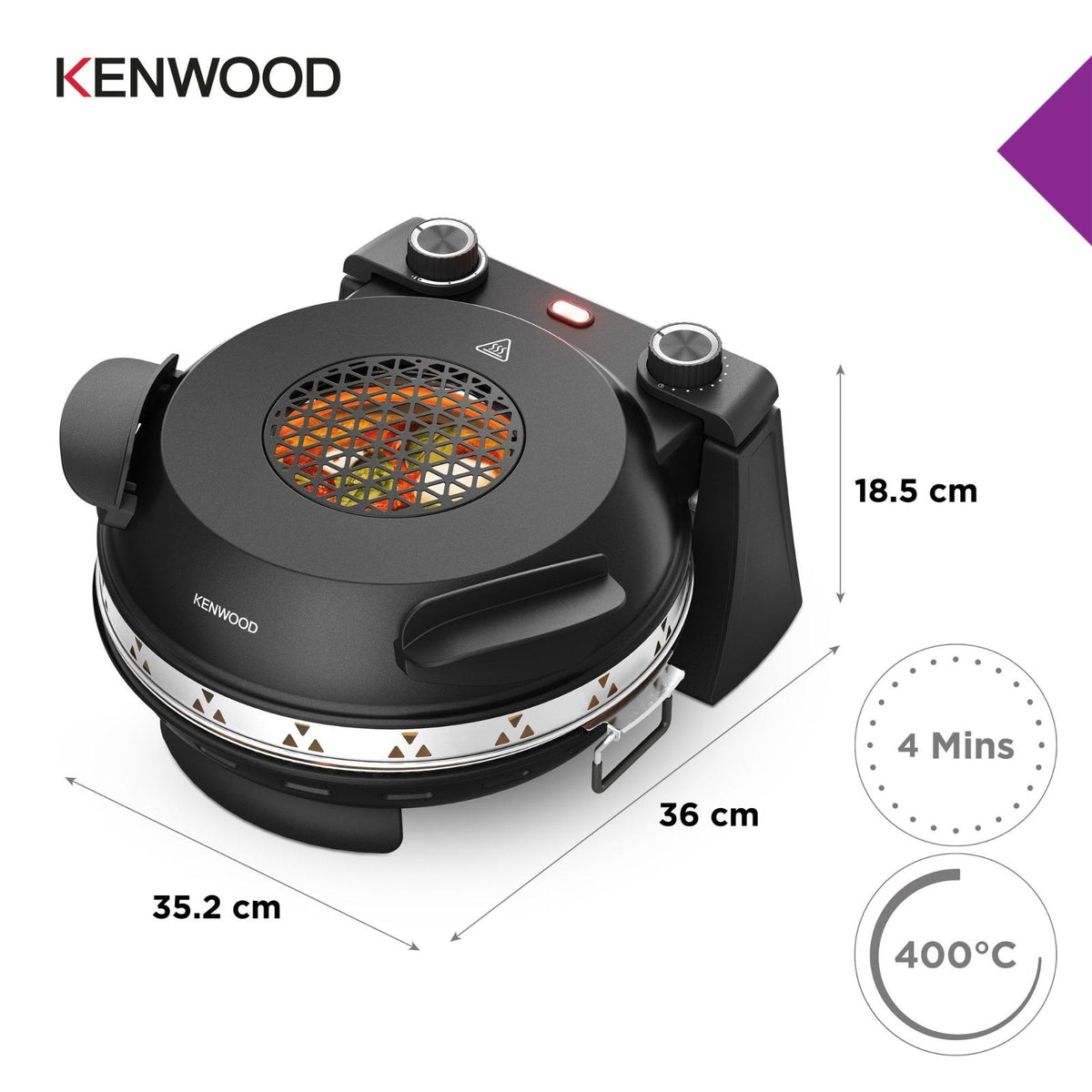Kenwood My Pizzeria Pizza Oven Black KPO10.000BK