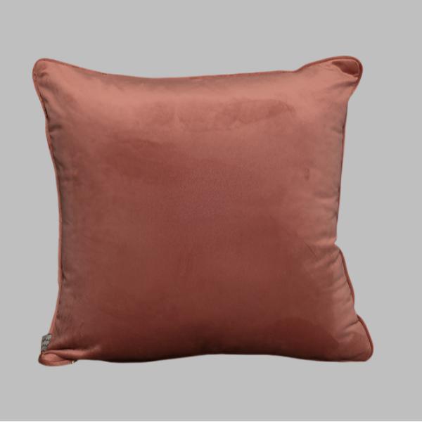 Fervor + Hue Velvent Plain Rose Quartz Cushion 45x45cm