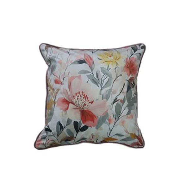 Fervor + Hue Velvet Floral Delight Cushion 45x45cm