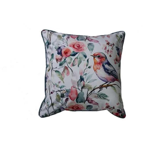 Fervor + Hue Velvet Vintage Rose Garden Cushion 45x45cm