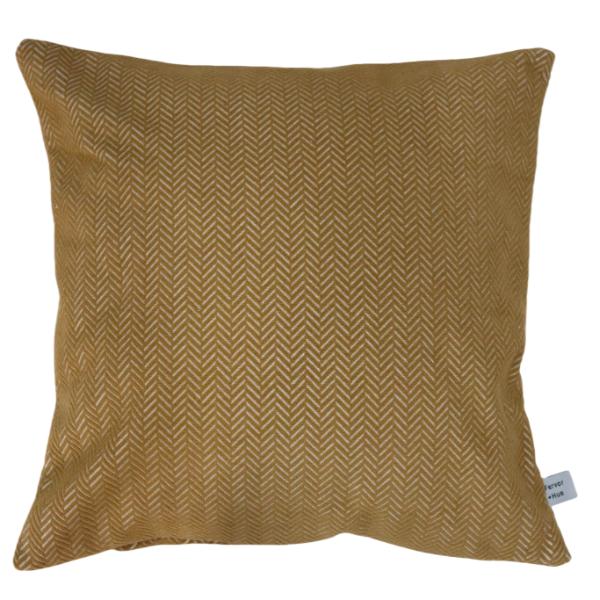 Fervor &amp; Hue Studio Honey Herringbone Cushion 45 X 45cm